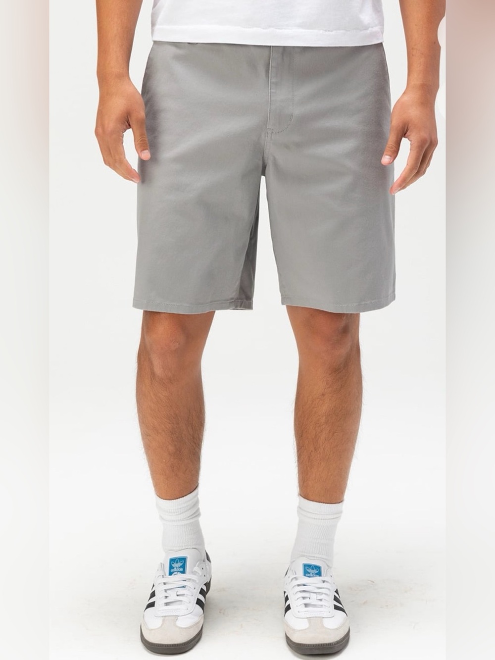 RSQ Men's Gray Flat-Front Casual Shorts